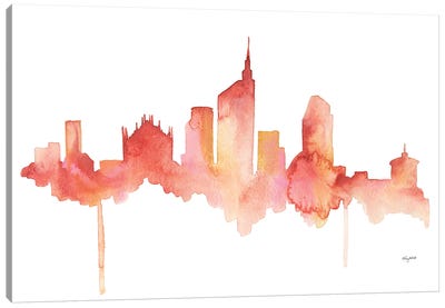 Milan Skyline Canvas Art Print - Kelsey McNatt