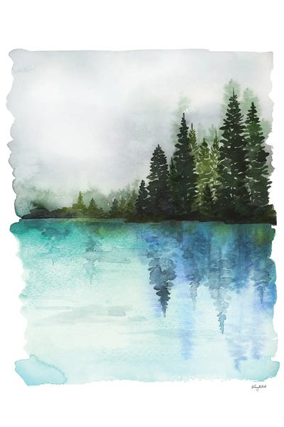 Pine Trees: Misty Waters by Kelsey McNatt