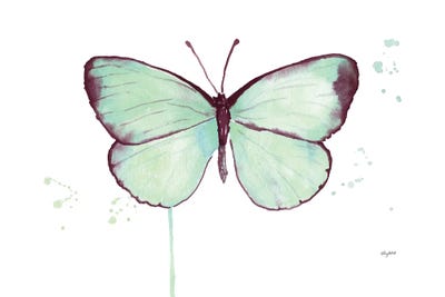 Mint Butterfly by Kelsey McNatt framed wall art
