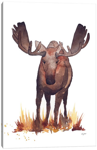 Moose Canvas Art Print - Kelsey McNatt