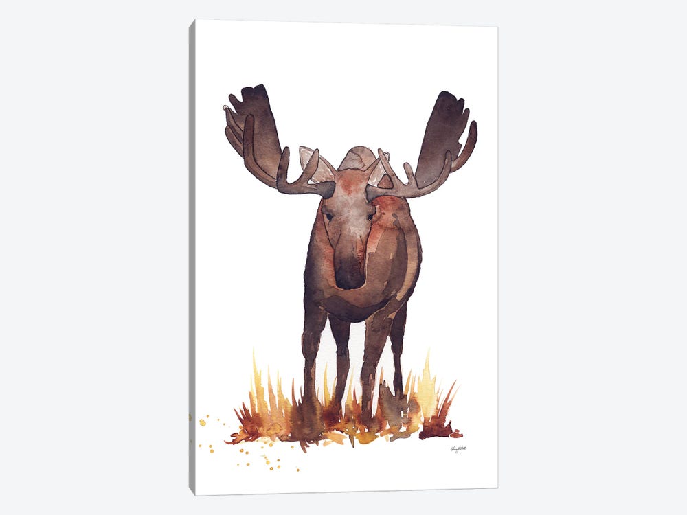 Moose by Kelsey McNatt 1-piece Canvas Art Print