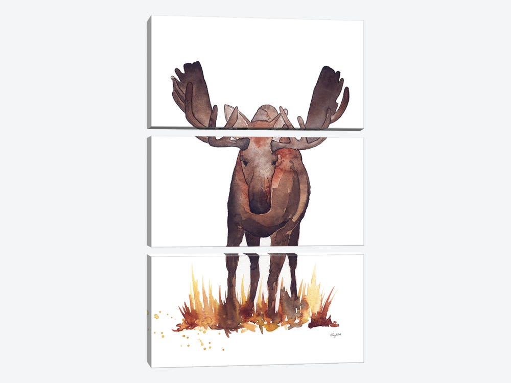 Moose by Kelsey McNatt 3-piece Canvas Print