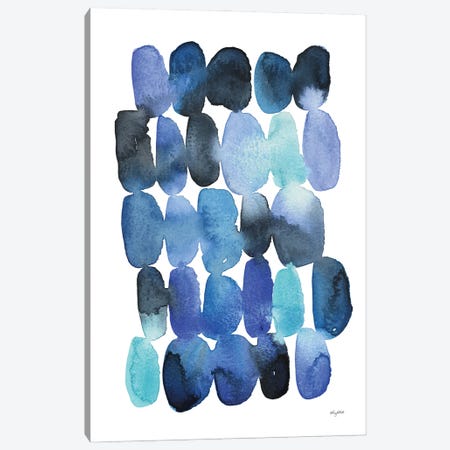 Blue Abstract I Canvas Print #KMT9} by Kelsey McNatt Canvas Art