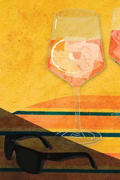 Drinks: Aperol Spritz And Sunglasses by Kristin Marie Steinke