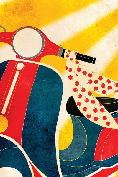 Scooter With Scarf
