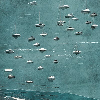 Perano Art - Canvas Prints: Sailboats In The Bay Of Biscay by Kristin Marie Steinke