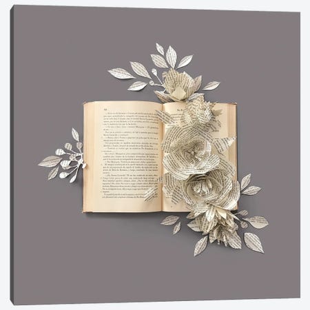 Book In Bloom Canvas Print #KMY32} by Kristen Meyer Art Print