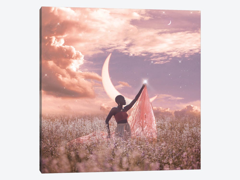 New Moon In Aries 1-piece Canvas Print