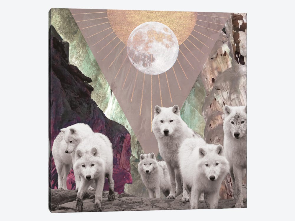 She Runs With The Wolves by Midnight Moon Visuals 1-piece Canvas Art