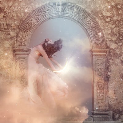 Sky Goddess by Midnight Moon Visuals canvas print