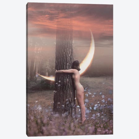 Forest Witch Canvas Print #KMZ6} by Midnight Moon Visuals Canvas Art Print