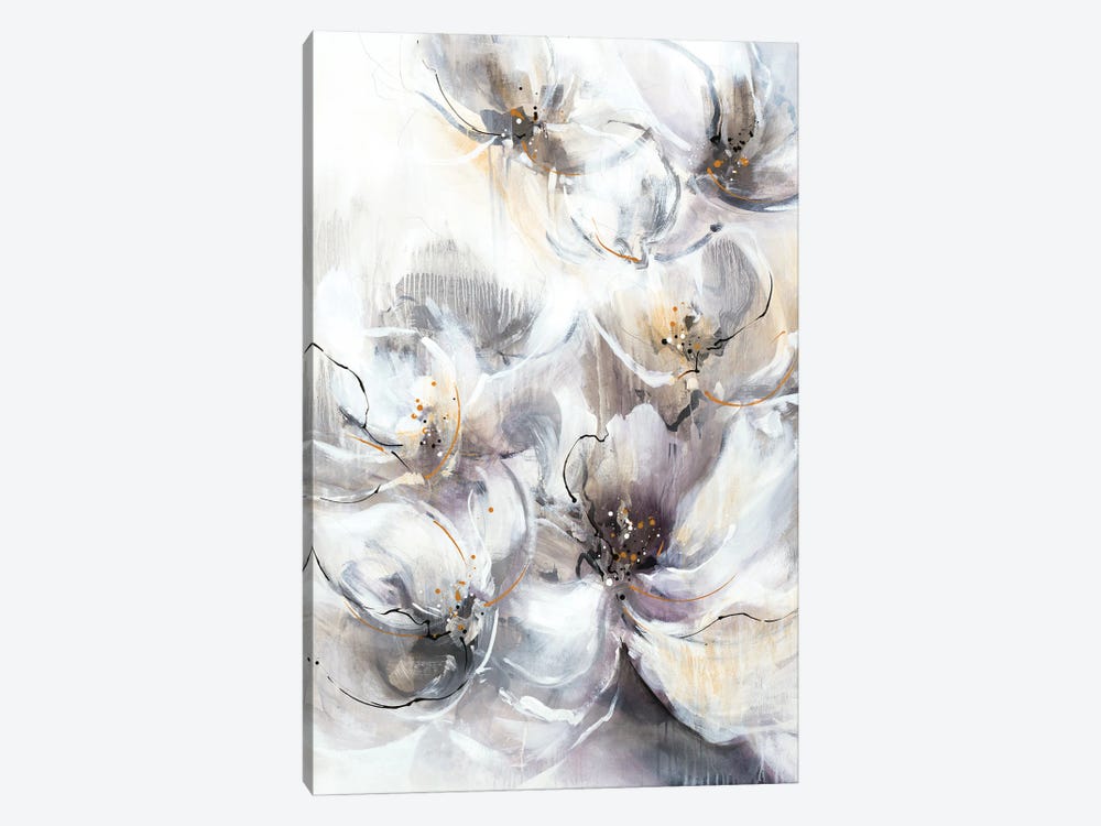 Pearlescent Blooms by K. Nari 1-piece Canvas Art Print