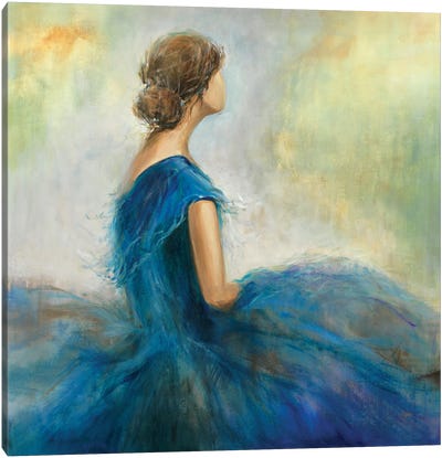 Lady In Blue II Canvas Art Print