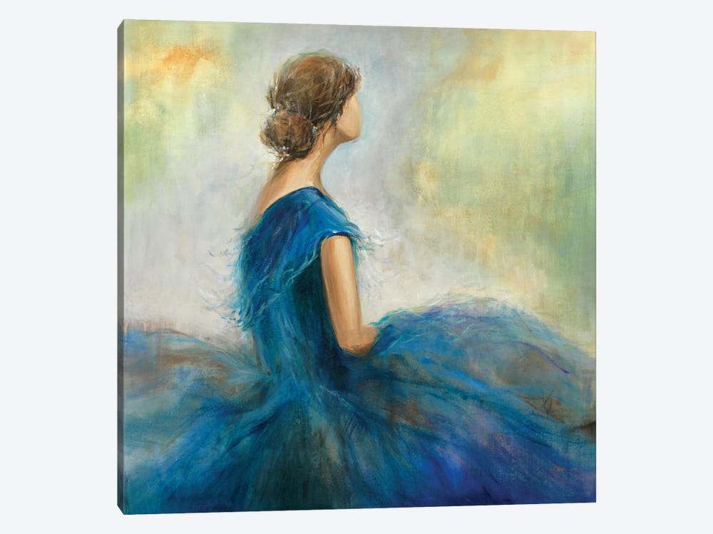 Lady In Blue II by K. Nari 1-piece Canvas Artwork