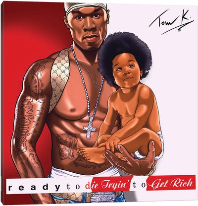 Ready To Get Rich Canvas Art Print - 50 Cent