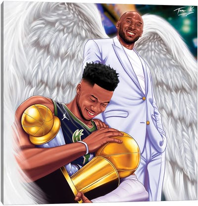 Mamba's MVP Canvas Art Print - Basketball Art