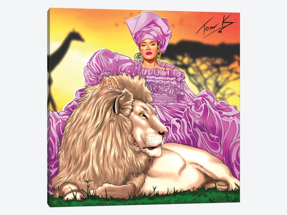 Lioness by Tom Kingue 1-piece Canvas Wall Art