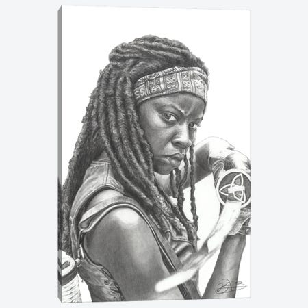 Michonne Canvas Print #KNH13} by Kevin Nichols Canvas Artwork
