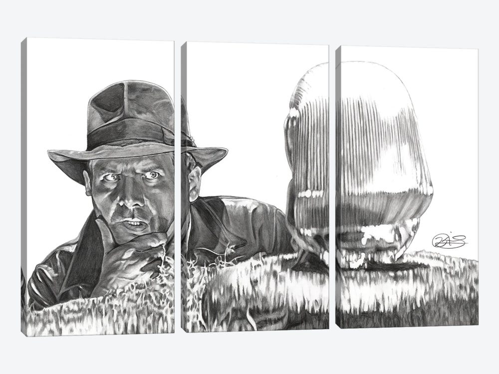 Indy And The Idol by Kevin Nichols 3-piece Canvas Artwork