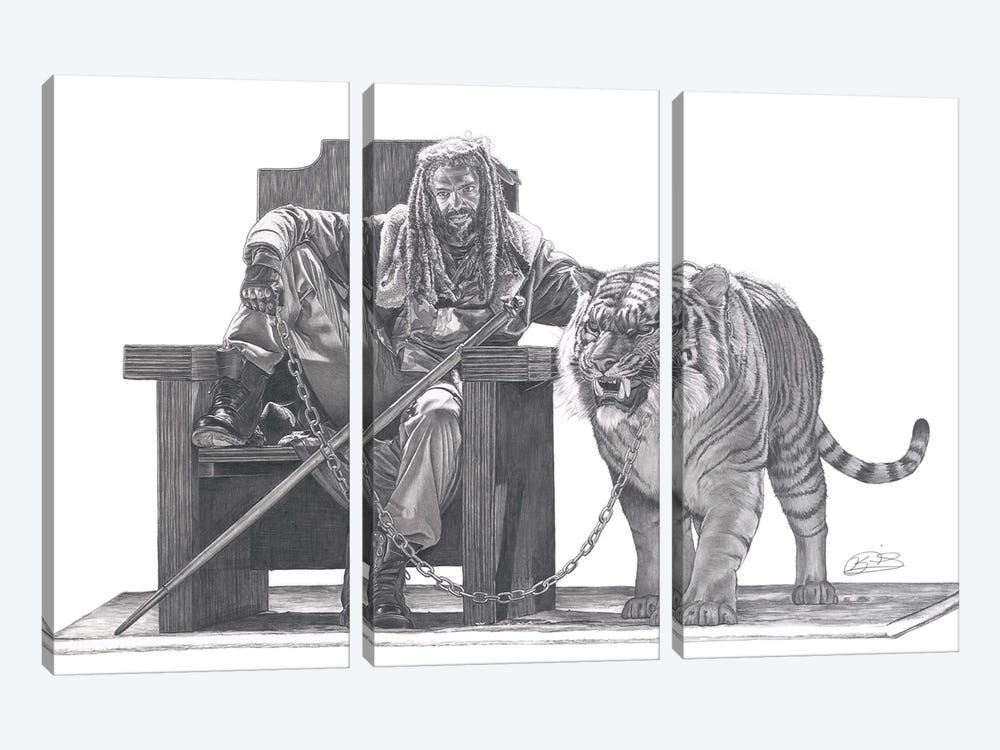 Eye Of The Tiger by Kevin Nichols 3-piece Art Print