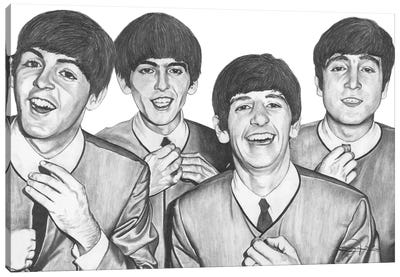 The Beatles Canvas Art Print - Kevin Nichols