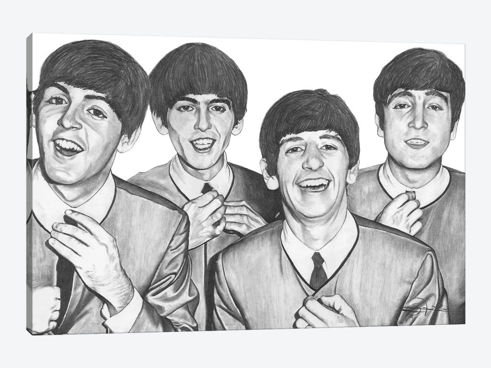 The Beatles by Kevin Nichols 1-piece Canvas Artwork