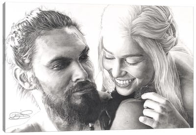 Starcrossed Lovers Canvas Art Print - Daenerys Targaryen
