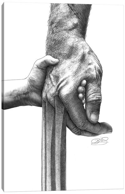 Handamantium Canvas Art Print - Wolverine