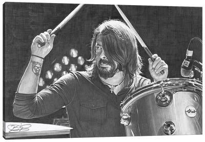 Dave Grohl Canvas Art Print - Kevin Nichols