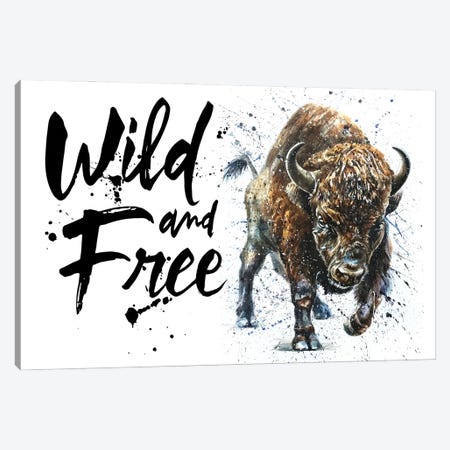 Buffalo Wild & Free II Canvas Print #KNK10} by Konstantin Kalinin Art Print