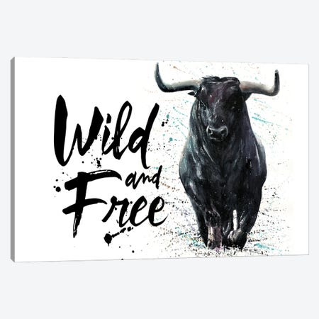 Buffalo Wild & Free Canvas Print #KNK11} by Konstantin Kalinin Canvas Print