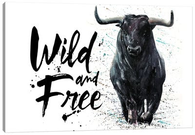 Buffalo Wild & Free Canvas Art Print - Konstantin Kalinin