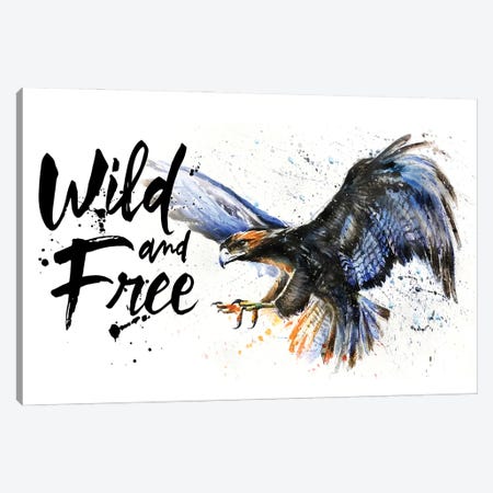 Eagle Wild And Free Canvas Print #KNK14} by Konstantin Kalinin Canvas Art
