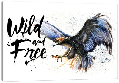 Eagle Wild And Free Canvas Art Print
