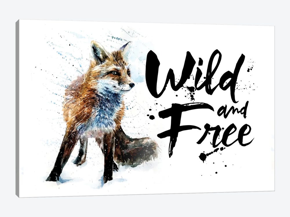 Fox Wild & Free by Konstantin Kalinin 1-piece Canvas Art Print