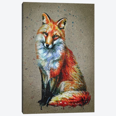 Fox Canvas Print #KNK22} by Konstantin Kalinin Canvas Art
