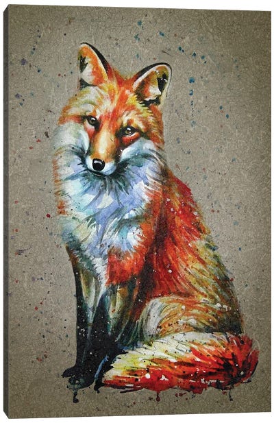 Fox Canvas Art Print - Konstantin Kalinin