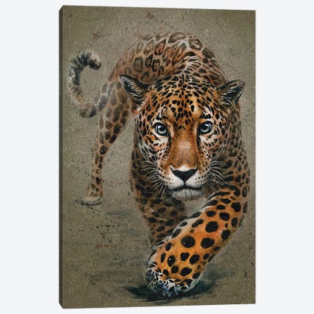 Leopard Canvas Print #KNK28} by Konstantin Kalinin Canvas Artwork