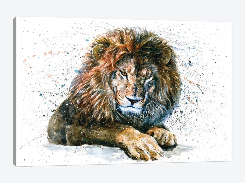 Lion V by Konstantin Kalinin 1-piece Canvas Art Print