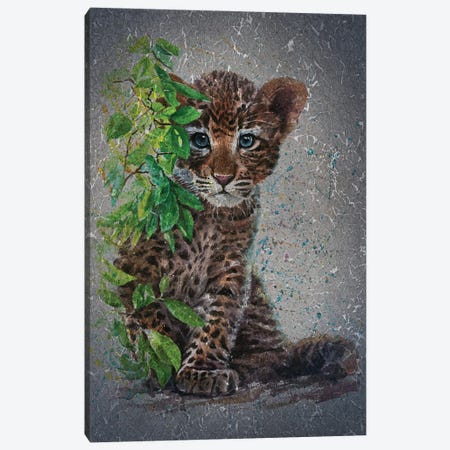 Little Leopard II Canvas Print #KNK37} by Konstantin Kalinin Canvas Wall Art