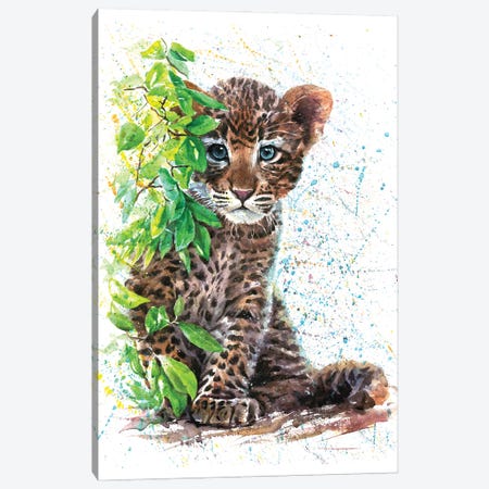 Little Leopard Canvas Print #KNK38} by Konstantin Kalinin Canvas Art Print