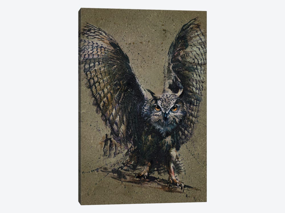 Owl Background by Konstantin Kalinin 1-piece Canvas Print