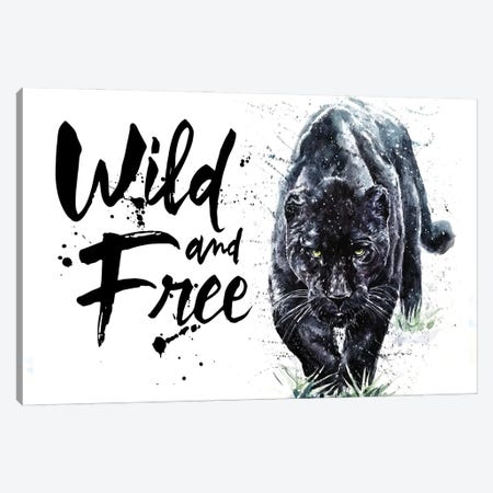 Panther Wild And Free Canvas Print #KNK49} by Konstantin Kalinin Canvas Wall Art