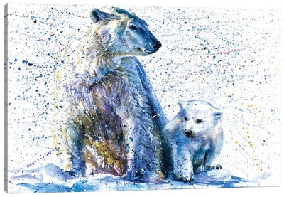 Polar Bear II Canvas Art Print - Konstantin Kalinin