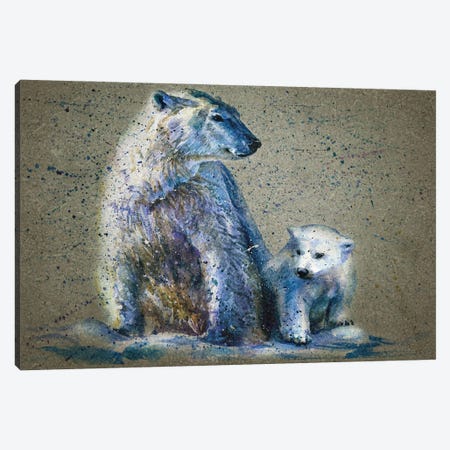 Polar Bear Canvas Print #KNK53} by Konstantin Kalinin Canvas Art Print