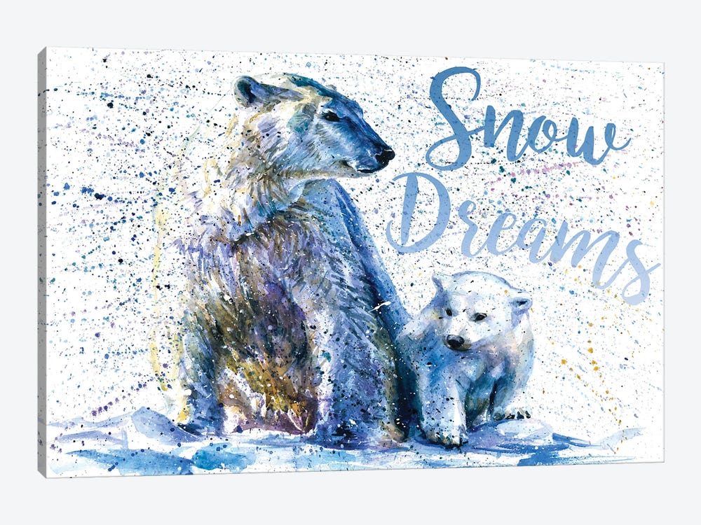 Snow Dreams Polar Bear by Konstantin Kalinin 1-piece Canvas Artwork