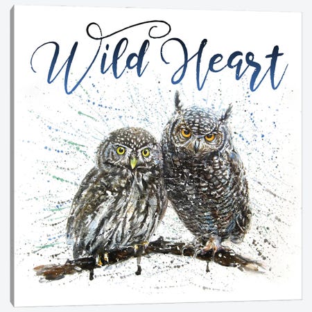 Wild Heart Owls Canvas Print #KNK66} by Konstantin Kalinin Canvas Art Print