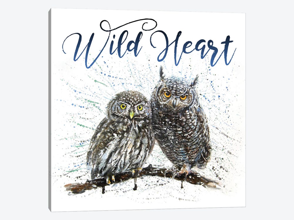 Wild Heart Owls by Konstantin Kalinin 1-piece Canvas Art