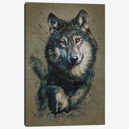 Wolf II Canvas Print #KNK67} by Konstantin Kalinin Art Print