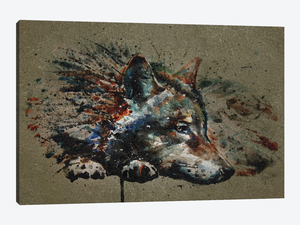 Wolf Brown by Konstantin Kalinin 1-piece Canvas Art Print